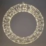 Kép 4/10 - Nagyméretű 480 micro LED-es karácsonyi időzíthető Gyűrű dekor, 38 cm, hálózati adapteres, IP44