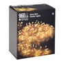 Kép 8/8 - 960 micro LED-es BOA fényfüzér, kültéri-beltéri hálózati, meleg fehér, 9,6 m, IP44