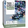 Kép 3/4 - 200 LED-es  kültéri-beltéri BOA fényfüzér, elemes, színes RGB, 8 világítási móddal, időzíthető, 4 m, IP44