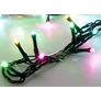 Kép 3/6 - 240 zöld, kék, narancs, és pink Macaron LED-es kültéri-beltéri dekor fényfüzér, hálózati adapteres, időzíthető 6/18 órás, 8 féle fényjátékkal, 18 m, IP44