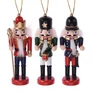 Kép 2/9 - Diótörő figura 3 db-os szett fa 12,5 cm figurás karácsonyfadísz