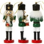 Kép 8/9 - Diótörő figura 3 db-os szett fa 12,5 cm figurás karácsonyfadísz