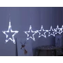 Kép 4/5 - 85 LED-es elemes Csillag-jégcsap kültéri-beltéri fényfüggöny, hideg fehér, 120 x 33 cm széles, 8 világítási móddal, időzítővel, IP44