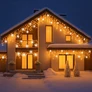 Kép 7/12 - 12 m-es 300 LED-es hálózati adapteres jégcsap hosszabbítható fényfüzér, fehér kábeles, meleg fehér csillogó LED effekttel, IP44
