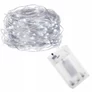 Kép 4/4 - 10 m-es 100 micro LED-es elemes fényfüzér, tündérfény, hideg fehér, HT