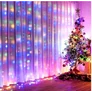 Kép 6/7 - 300 micro LED-es USB-s beltéri fényfüggöny, 8 világítási móddal, távirányítóval, 3 x 3 m, Színes RGB, ST