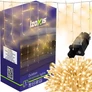 Kép 1/4 - Karácsonyi dekor 300 LED-es  jégcsap fényfüzér,  meleg fehér, 15m, IP44 IZOXIS vaku, 8 mód 