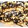 Kép 2/10 - 750 LED-es 15 m-es Karácsonyi kültéri-beltéri fényfüzér, hálózati adapteres, extra meleg fehér, IP44, időzíthető 6/18 órás, csillogó fényjátékkal 