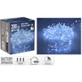 Kép 6/6 - 200 LED-es sűrű Cluster fényfüzér, elemes, hideg fehér, 6/18 órás időzíthető, 8 világítási móddal