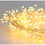Kép 3/6 - 200 LED-es sűrű Cluster fényfüzér, elemes, extra meleg és meleg fehér, 6/18 órás időzíthető, 8 világítási móddal
