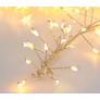 Kép 4/6 - 200 LED-es sűrű Cluster fényfüzér, elemes, extra meleg és meleg fehér, 6/18 órás időzíthető, 8 világítási móddal