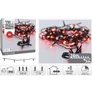 Kép 3/8 - 320 LED-es kültéri-beltéri dekor fényfüzér, hálózati adapteres, időzíthető 6/18 órás, 8 féle fényjátékkal, piros, 24 m, IP44