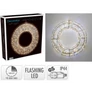 Kép 5/5 - Karácsonyi-adventi XXL 500 extra meleg fehér LED-es koszorú ajtódísz, 38 cm, IP44 hálózati adapteres, időzíthető 8/16 órás, 5+1 féle csillogó fényjátékkal
