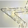Kép 3/6 - Karácsonyi-adventi XXL 500 extra meleg fehér LED-es csillag ajtódísz, 38 cm, IP44 hálózati adapteres, időzíthető 8/16 órás, 5+1 féle csillogó fényjátékkal