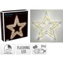 Kép 6/6 - Karácsonyi-adventi XXL 500 extra meleg fehér LED-es csillag ajtódísz, 38 cm, IP44 hálózati adapteres, időzíthető 8/16 órás, 5+1 féle csillogó fényjátékkal