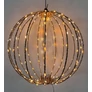 Kép 2/6 - Karácsonyi-adventi 192 extra meleg fehér LED-es gömb, 30 cm, IP44 hálózati adapteres, időzíthető 8/16 órás, 5+1 féle csillogó fényjátékkal