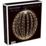 Kép 1/6 - Karácsonyi-adventi 192 extra meleg fehér LED-es gömb, 30 cm, IP44 hálózati adapteres, időzíthető 8/16 órás, 5+1 féle csillogó fényjátékkal