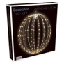 Kép 2/6 - Karácsonyi-adventi 320 extra meleg fehér LED-es XL gömb, 50 cm, IP44 hálózati adapteres, időzíthető 8/16 órás, 5+1 féle csillogó fényjátékkal