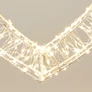Kép 4/7 - Karácsonyi-adventi XL 500 meleg fehér LED-es Szív ajtódísz, 38 x 36 cm, IP44 hálózati adapteres, időzíthető 8/16 órás