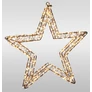 Kép 1/7 - Karácsonyi-adventi XXL 800 extra meleg fehér micro LED-es csillag ajtódísz, 36 cm, IP44 hálózati adapteres, időzíthető 8/16 órás, 5+1 féle csillogó fényjátékkal