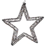 Kép 6/7 - Karácsonyi-adventi XXL 800 extra meleg fehér micro LED-es csillag ajtódísz, 36 cm, IP44 hálózati adapteres, időzíthető 8/16 órás, 5+1 féle csillogó fényjátékkal