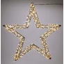 Kép 1/7 - Karácsonyi-adventi XXL 1200 extra meleg fehér micro LED-es csillag ajtódísz, 56 cm, IP44 hálózati adapteres, időzíthető 8/16 órás, 5+1 féle csillogó fényjátékkal