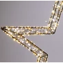 Kép 4/7 - Karácsonyi-adventi XXL 1200 extra meleg fehér micro LED-es csillag ajtódísz, 56 cm, IP44 hálózati adapteres, időzíthető 8/16 órás, 5+1 féle csillogó fényjátékkal