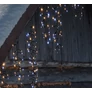Kép 8/9 - 1032 LED-es hálózati adapteres Cluster jégcsap fényfüzér, időzíthető 6/18 órás, meleg fehér-csillogó Hideg fehér effekttel, IP44, 7 m-es 