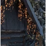 Kép 8/9 - 1032 LED-es hálózati adapteres Cluster jégcsap fényfüzér, időzíthető 6/18 órás, extra meleg fehér-csillogó meleg fehér effekttel, IP44, 7 m-es 