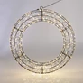 Kép 7/11 - Karácsonyi-adventi 480 hideg-meleg fehér micro LED-es koszorú ajtódísz, 38 cm, IP44 hálózati adapteres, időzíthető 8/16 órás, csillogó fényjátékkal, fényerő szabályzással