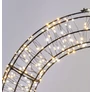 Kép 8/11 - Karácsonyi-adventi 480 hideg-meleg fehér micro LED-es koszorú ajtódísz, 38 cm, IP44 hálózati adapteres, időzíthető 8/16 órás, csillogó fényjátékkal, fényerő szabályzással