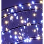 Kép 4/11 - Karácsonyi-adventi 480 hideg-meleg fehér micro LED-es koszorú ajtódísz, 38 cm, IP44 hálózati adapteres, időzíthető 8/16 órás, csillogó fényjátékkal, fényerő szabályzással