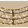 Kép 3/11 - Karácsonyi-adventi 480 meleg fehér és extra meleg fehér micro LED-es koszorú ajtódísz, 38 cm, IP44 hálózati adapteres, időzíthető 8/16 órás, csillogó fényjátékkal, fényerő szabályzással