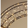 Kép 7/11 - Karácsonyi-adventi 480 meleg fehér és extra meleg fehér micro LED-es koszorú ajtódísz, 38 cm, IP44 hálózati adapteres, időzíthető 8/16 órás, csillogó fényjátékkal, fényerő szabályzással