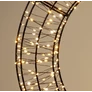Kép 9/11 - Karácsonyi-adventi 480 meleg fehér és extra meleg fehér micro LED-es koszorú ajtódísz, 38 cm, IP44 hálózati adapteres, időzíthető 8/16 órás, csillogó fényjátékkal, fényerő szabályzással
