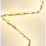 Kép 3/5 - Karácsonyi-adventi 150 meleg fehér micro LED-es arany drótos csillag 50 cm, elemes, időzíthető 8/16 órás