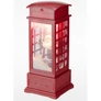 Kép 1/4 - Karácsonyi telefonfülke LED fénnyel, zenével és hófúvással, 105 x 105 x 250 mm