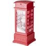 Kép 2/4 - Karácsonyi telefonfülke LED fénnyel, zenével és hófúvással, 105 x 105 x 250 mm