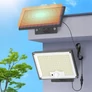 Kép 3/6 - Napelemes LED halogén lámpa mozgásérzékelővel alkonyatérzékelő távirányító, 300W, IP65