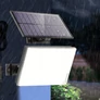 Kép 2/6 - Napelemes LED halogén lámpa mozgásérzékelővel alkonyatérzékelő távirányító, 300W, IP65
