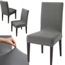 Kép 1/9 - 8 db Univerzális mosható elegáns székhuzat, 160 g/m2,  szürke