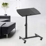 Kép 2/7 - Prémium laptoptartó állvány, állítható magasság, gurulós, dönthető, 80 cm