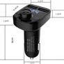 Kép 3/4 - FM bluetooth transmitter és kihangosító, MP3, SD, 2 db USB bemenettel