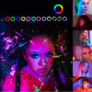 Kép 6/8 - Állítható okostelefon állvány + selfie gyűrűs. LED 100 W RGB lámpa távirányítóval, 210 cm