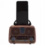 Kép 6/6 - Retro konyhai mobil rádió FM/AM/bluetooth/USB-s, akkumulátoros, pink, barna, vagy arany