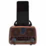 Kép 6/6 - Retro konyhai mobil rádió FM/AM/bluetooth/USB-s, akkumulátoros, pink, barna, vagy arany