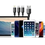 Kép 6/6 - 3 az 1-ben USB kábel iPhone, micro USB, type-c, 1,2 m, arany, ezüst fekete színben