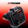 Kép 2/7 - iOS és Android kompatibilis FM transmitter és kihangosító, MP3, SD, 3 db USB bemenettel, töltőfunkcióval