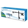 Kép 6/6 - Fém, erős és stabil asztali Dupla monitor tartó konzol 10"-től 27"-ig terjedő monitorokhoz