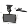 Kép 7/13 - Full HD autós kamera LCD kijelzős tolató videórögzítővel